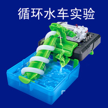 儿童科学循环水车阿基米德取水器模型螺旋提水器抽水机科普玩具