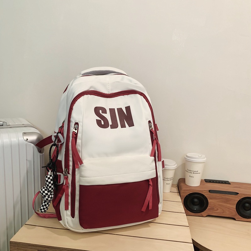 레드 백팩 + 펜던트