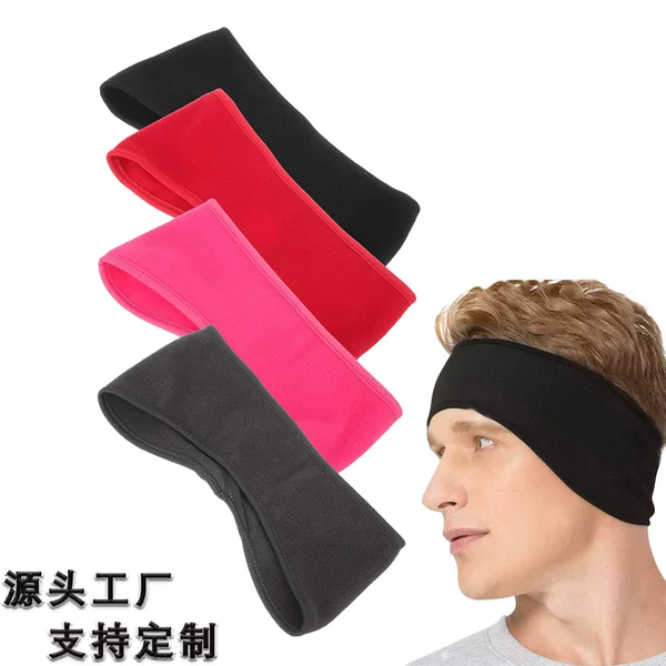 Cross-border Amazon Outdoor Cycling Sports Hair Band Fleece Headscarf Plush Ear Protection Headband Windproof Warm Headgear