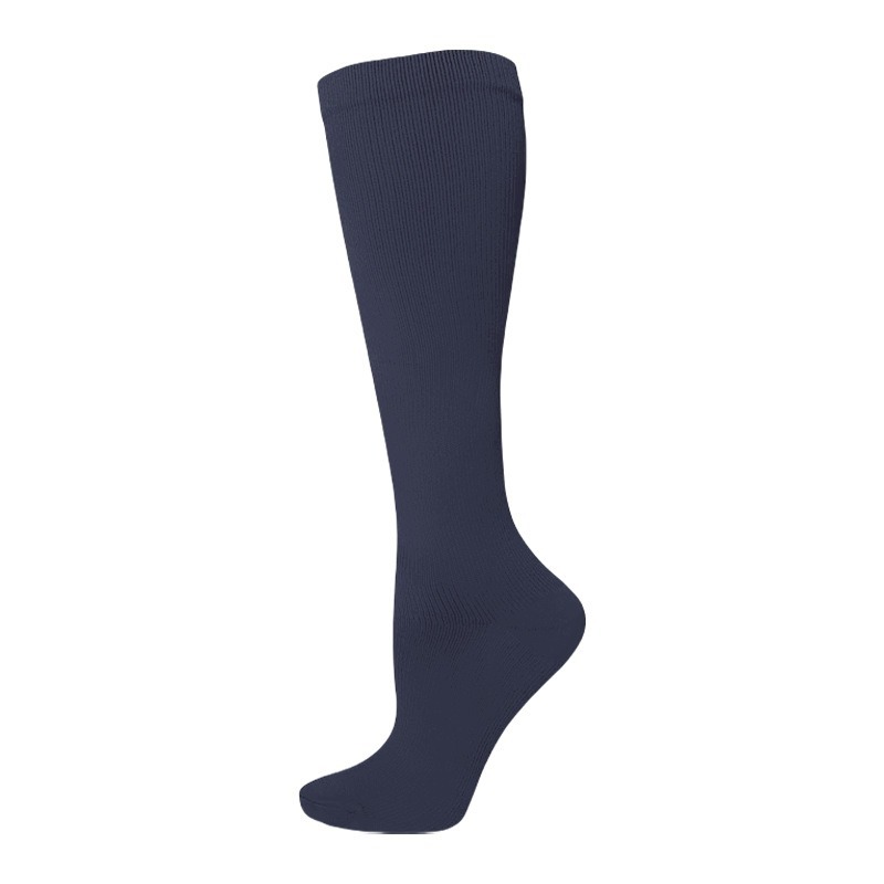 Calcetines de compresión transfronterizos Calcetines de pantorrilla Calcetines planos de nailon de imitación de cuatro estaciones para mujer Deportes al aire libre Calcetines de tubo de estufa para correr Calcetines elásticos