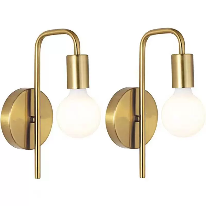 简约北欧卧室床头灯壁灯创意美式客厅背景墙酒店过道阳台楼梯壁灯