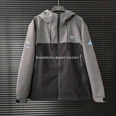 祖始鸟软壳冲锋衣高版本户外防水防风情侣外套夹克男鸟家