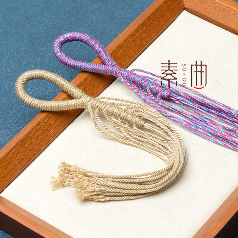 藏式棉绳手工编织DIY葡萄串挂饰绳结星月菩提吊绳吊坠手串配件