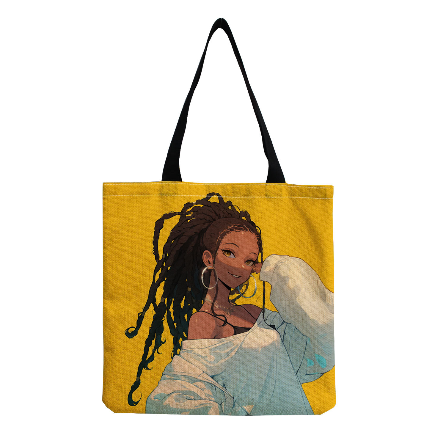 2024 nuevos productos de moda chica de cuero negro impresión bolso de hombro bolso de mano de moda clásico de impresión de mujer bolso de mano de mujer