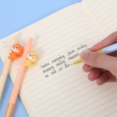 Chinese Sail Dog Series Boxed Neutral Pens, Student Automatic Pencils, Instagram Style Cute Neutral Water Pens, Wholesale