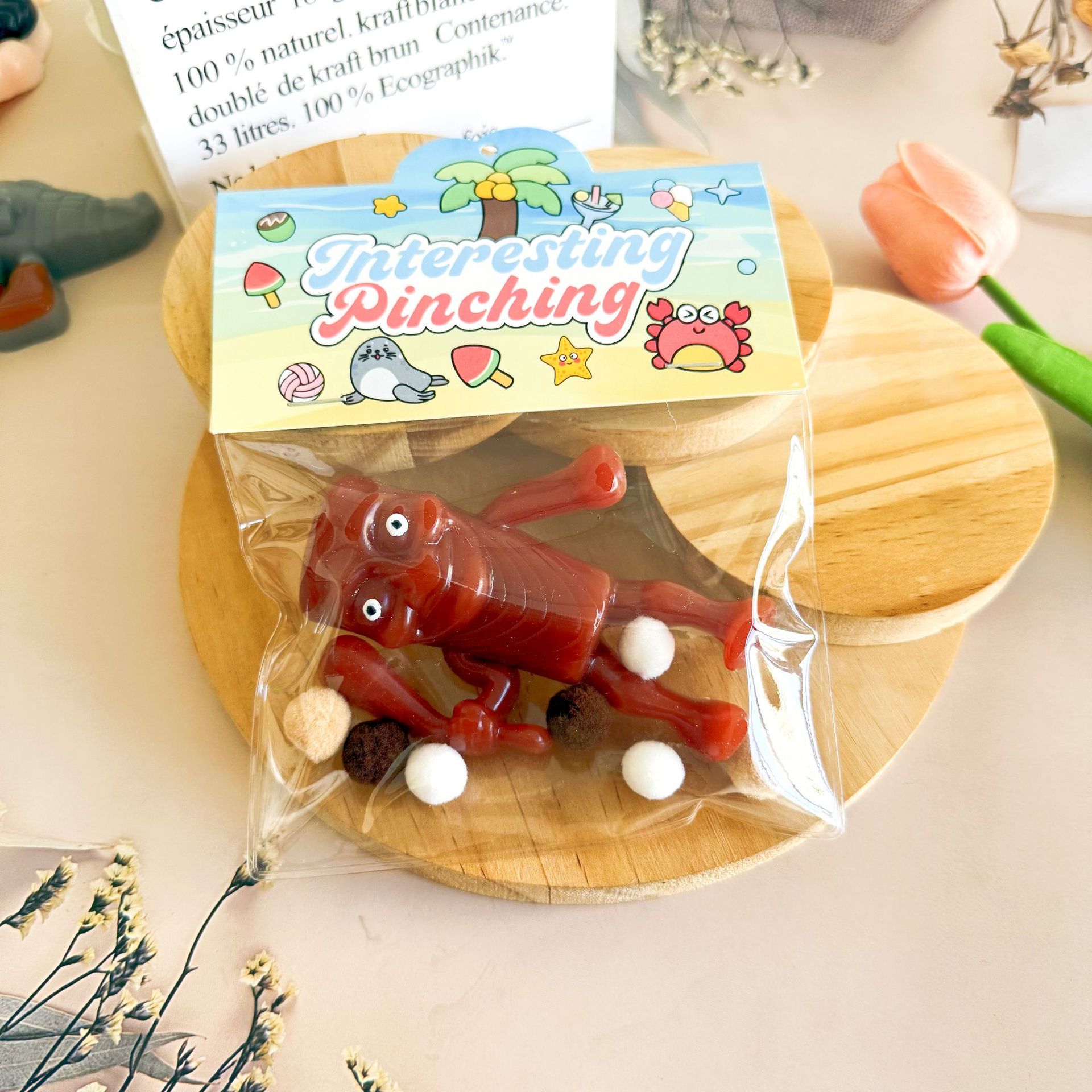 나무 남자가 꼬집어