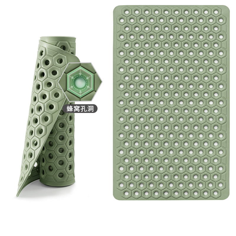 Bathroom Anti-Slip Mat, Hotel and Home Floor Mat, Shower Room Foot Mat, Pvc Suction Cup Anti-Slip Mat for Bathing, Honeycomb Hexagonal Bathroom Anti-Slip Mat, Hotel and Home Floor Mat, Shower Room Foot Mat, Pvc Suction Cup Anti-Slip Mat for Bathing, Honeycomb Hexagonal