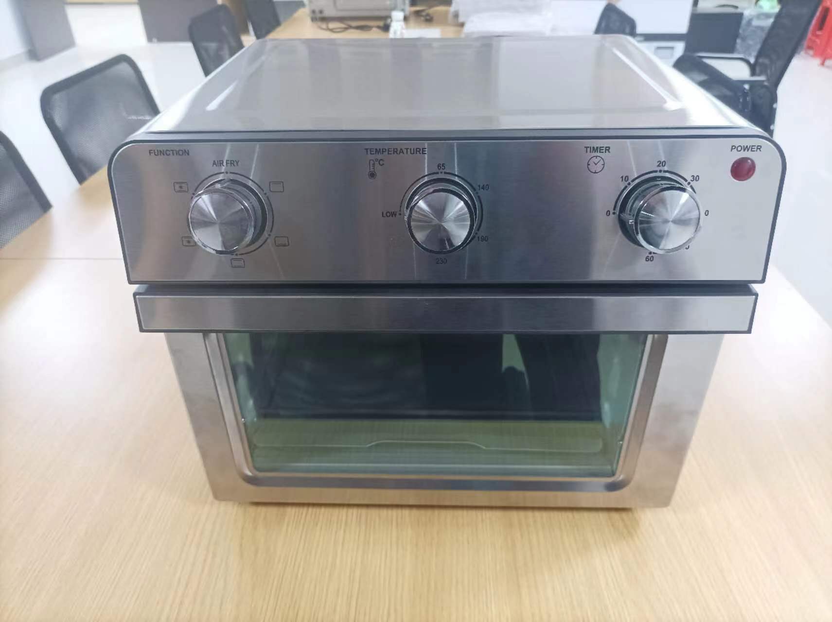 22L pantalla mecánica horno de aire fábrica personalizada freidora calentador multifuncional horno de freidora de aire doméstico image 4