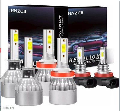 Tcyato Cross-Border Hot-Selling Led Ön faralar - c6-h1-2-pieces-h11-2-pieces-fog-light-white-light-h11-2-pieces