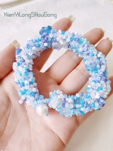 6*8mm琉璃莲雾中孔小喇叭花diy饰品串珠耳饰发簪吊坠配件玻璃散珠