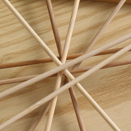 Disposable bamboo skewers for barbecue, fruit skewers, tanghulu skewers, 3.0mm thick Kanto stew, spicy hot pot skewers
