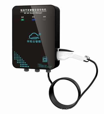 Charging Pile Electric Vehicle 7KW32A AC Slow Charge Fast Charge Commercial Household New Energy Charging Pile Single Gun Double Gun (Elektrikli avtomobil şarj cihazları) - hanging-type-screenless-single-gun-plug-and-play