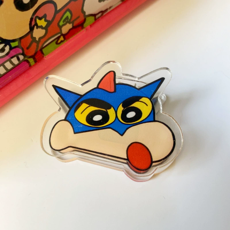 Двойной зажим PP (Crayon Shin) Карикатура Шин-чан дизайн, разноцветные двухсторонние канцелярские принадлежности