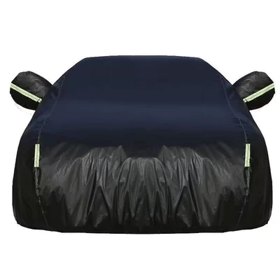 PEVA Sun Protection Rainproof Dustproof | Car clothing - hatchback-sedan-2s-34m-36m-peva-black-needle-punched-cotton-120g-car-cover