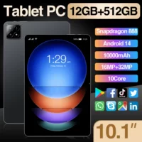 Планшет-ноутбук, мультяшный смартфон, 10.1", 5G, Android, Bluetooth