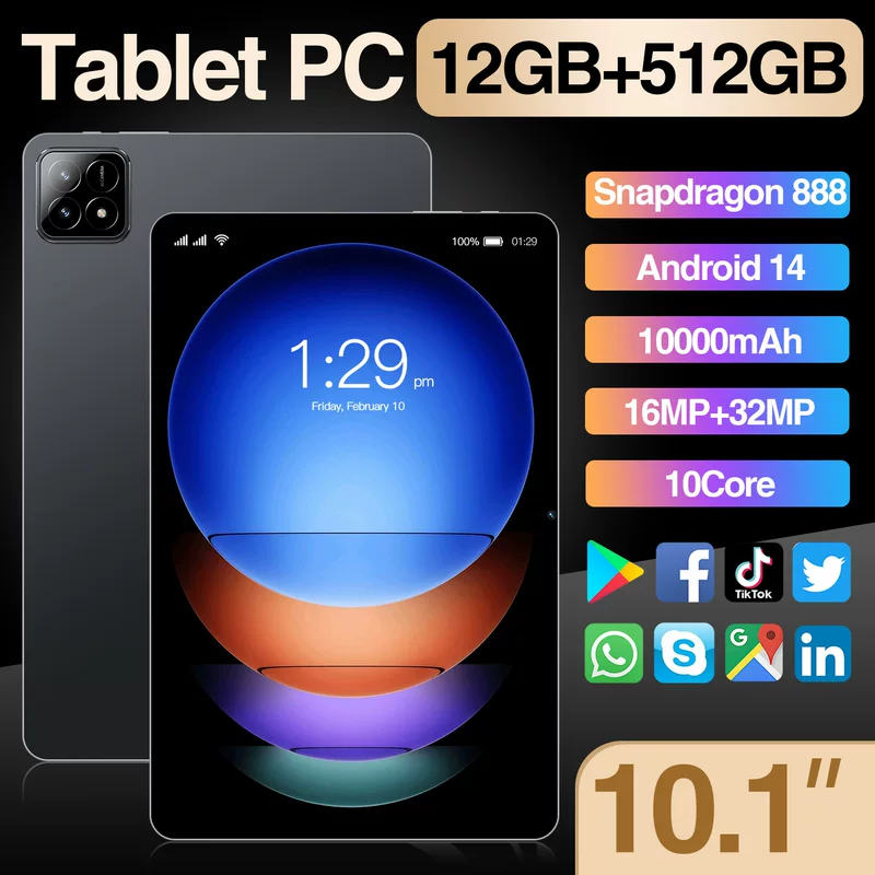 Планшет-ноутбук, мультяшный смартфон, 10.1", 5G, Android, Bluetooth