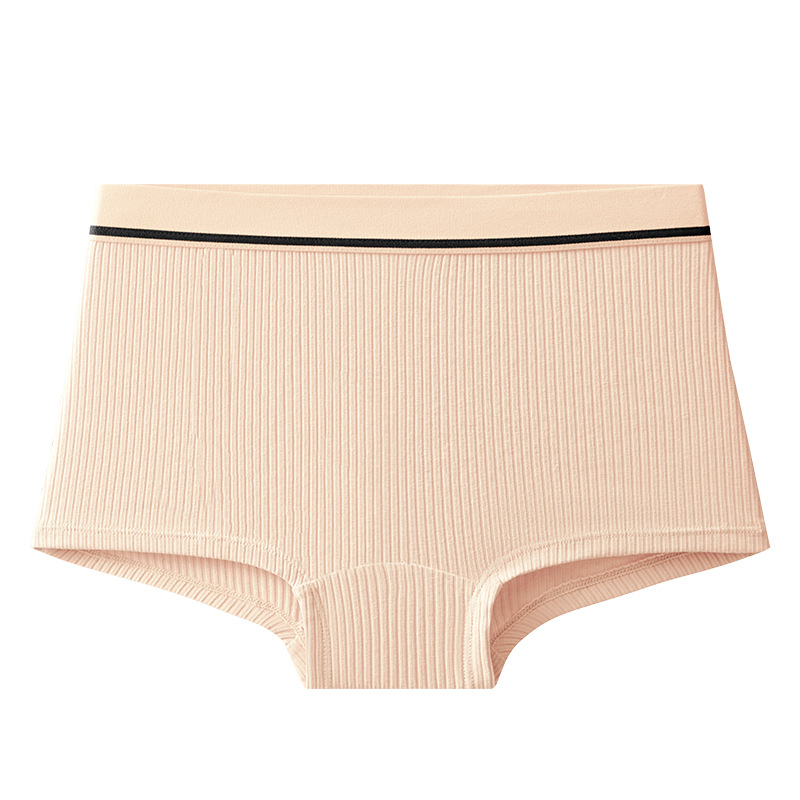 Pantalones de ángulo plano transfronterizas de algodón femenino, pantalones de algodón de rosca de algodón, pantalones de moda confortable para la piel, pantalones de cadera al por mayor