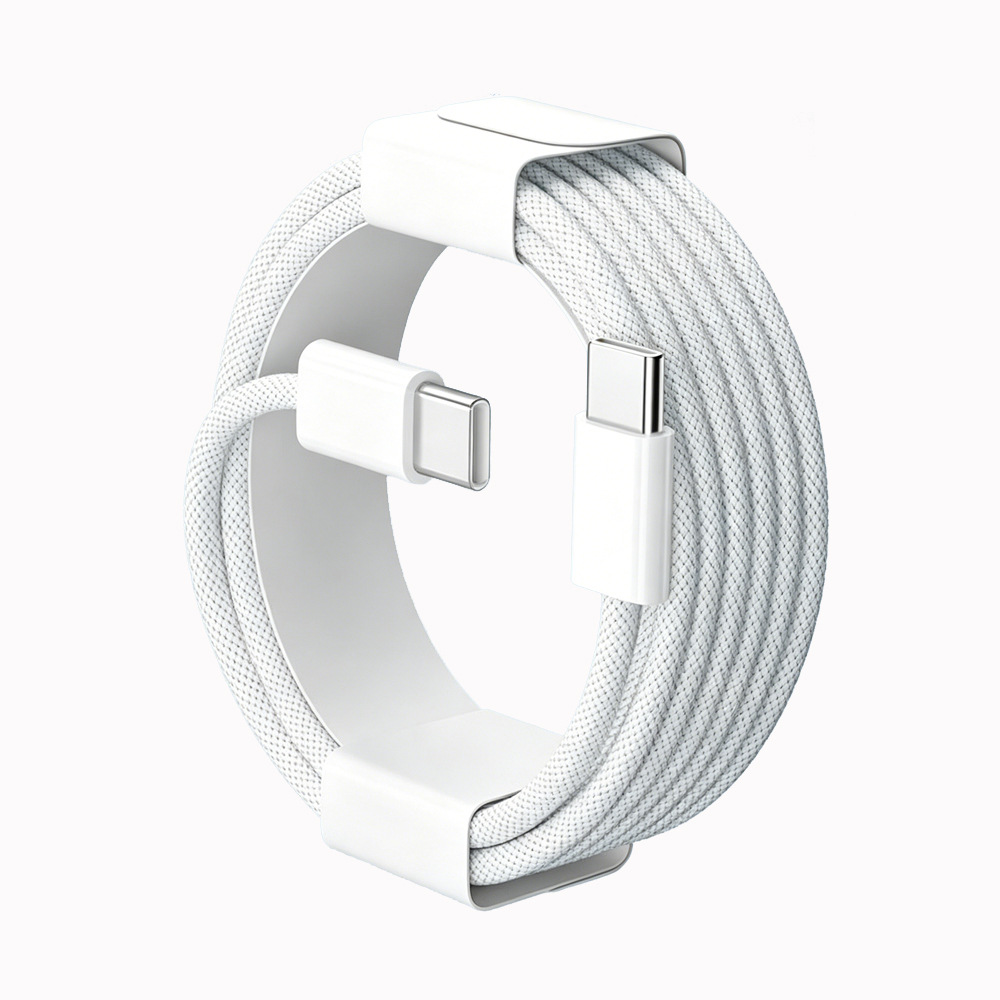 Cable de Carga Rápida Doble Tipo-C para Apple 17 de Nailon Trenzado con Carga Rápida PD