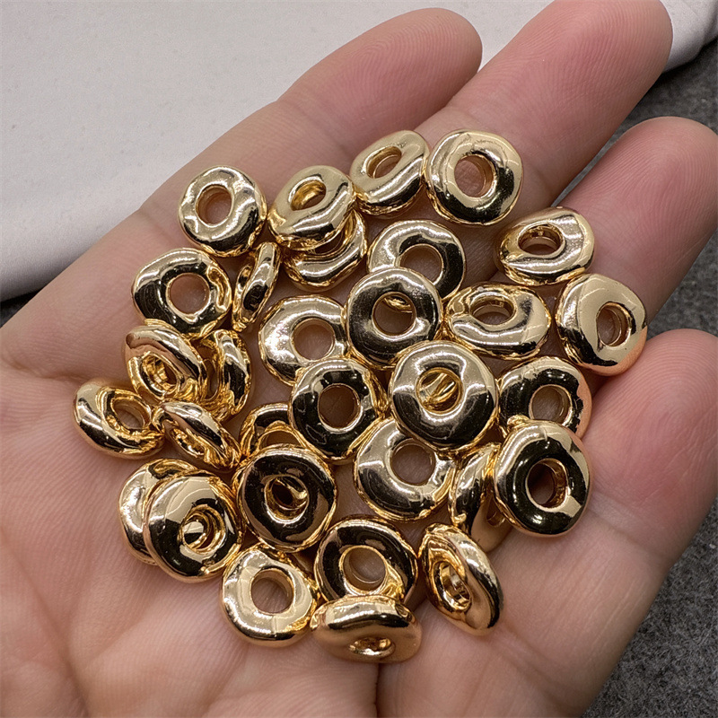 diy饰品配件镀14K金色隔片隔珠圈串珠垫片水晶手串手链服装辅料料