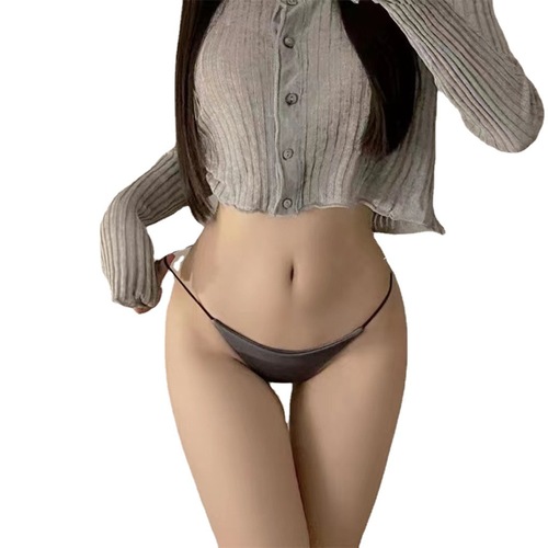 Spring and summer sexy underwear, butterfly embroidered thong, low-waist fitness double-layer thin strap sexy seamless sexy underwear