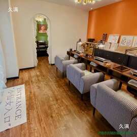 双人吸尘器实木复古简约带美式单经美甲台美甲桌美甲桌椅套装沙发