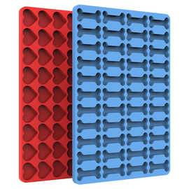 DIY硅胶烤盘狗粮饼干模爱心骨头形宠物沥油蜡烛模具垫硅胶模具