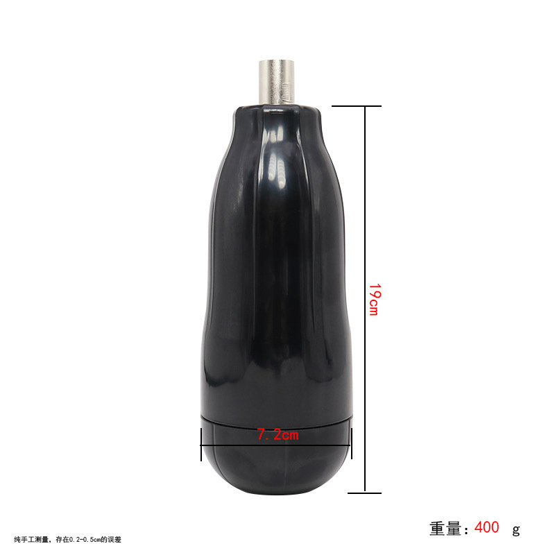 Accesorios de cañón telescópico femenino cristal transparente tras patio suave conector de cañón de tres agujeros analógico artículos para adultos