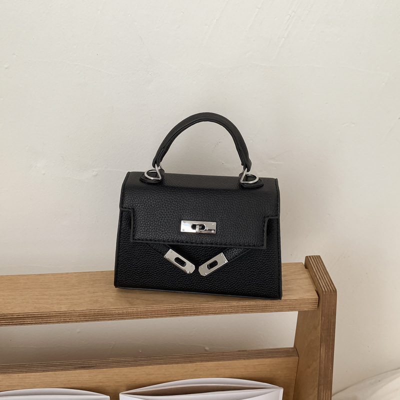 Bolso de mano de alta sensación para mujeres 2026 nuevo retro lichi Kelly bolso nicho lujoso mochila de hombro image 17