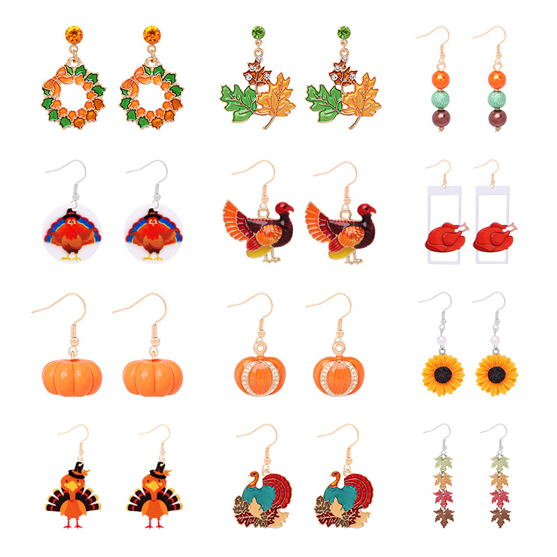 Fashion Animal Alloy Plating Earrings display picture 1