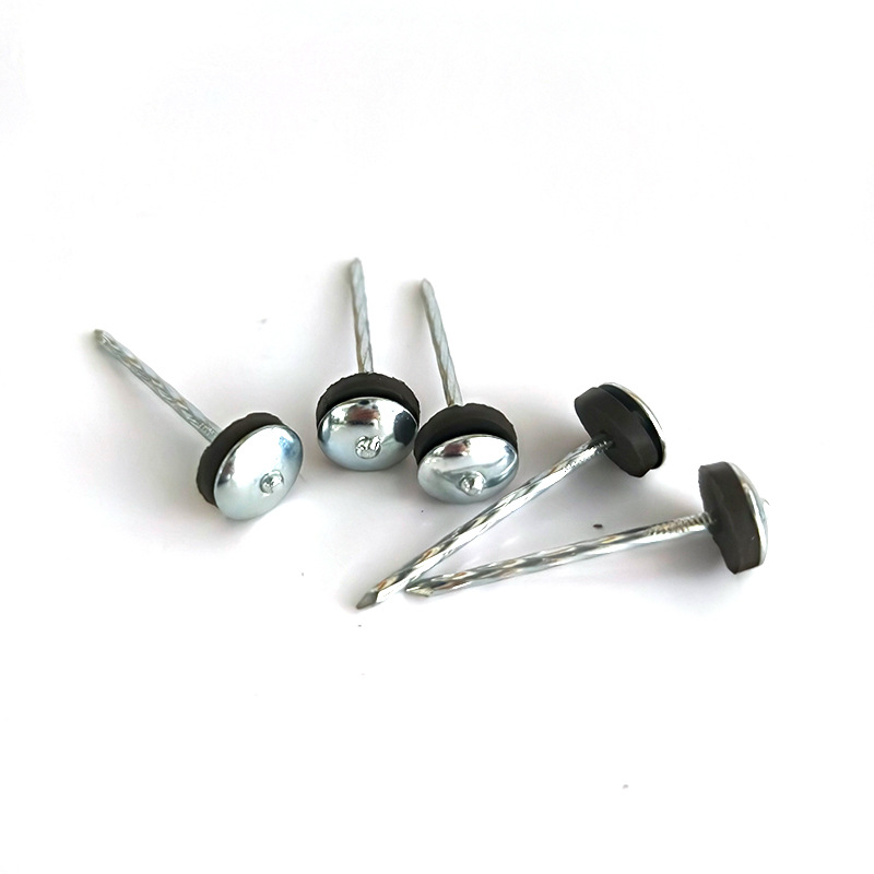 2.5 pulgadas galvanizado varilla de cáñamo clavos corrugados sombrilla con junta clavos de azulejos de amianto