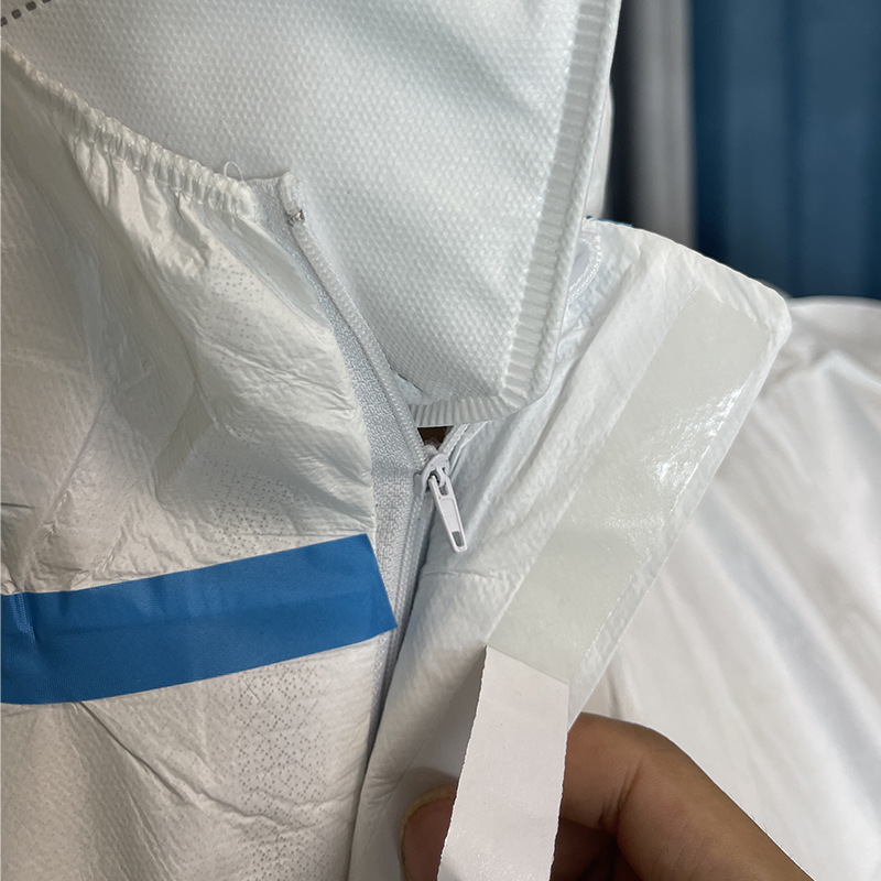一次性连体防护服带封条防尘隔离服独立装隔离衣防护服批发