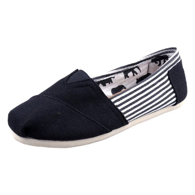 Фабрика прямой плоской парусиновой обуви мужчины и женщины ленивый сплошной цвет Том Томас Тканевая обувь внешней торговли повседневная обувь Мэри обувь