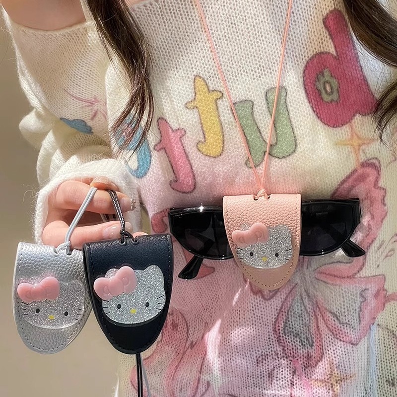 Niche Sweet Kitty Cat Magnetic Glasses Clip Necklace Cute Versatile Sunglasses Clip Simple Halter Accessories For Women