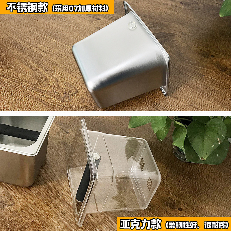 Venta directa de fábrica polvo escoria barril Acero inoxidable café knock escoria canal leche té café aparato polvo escoria caja residuos barril polvo escoria canal