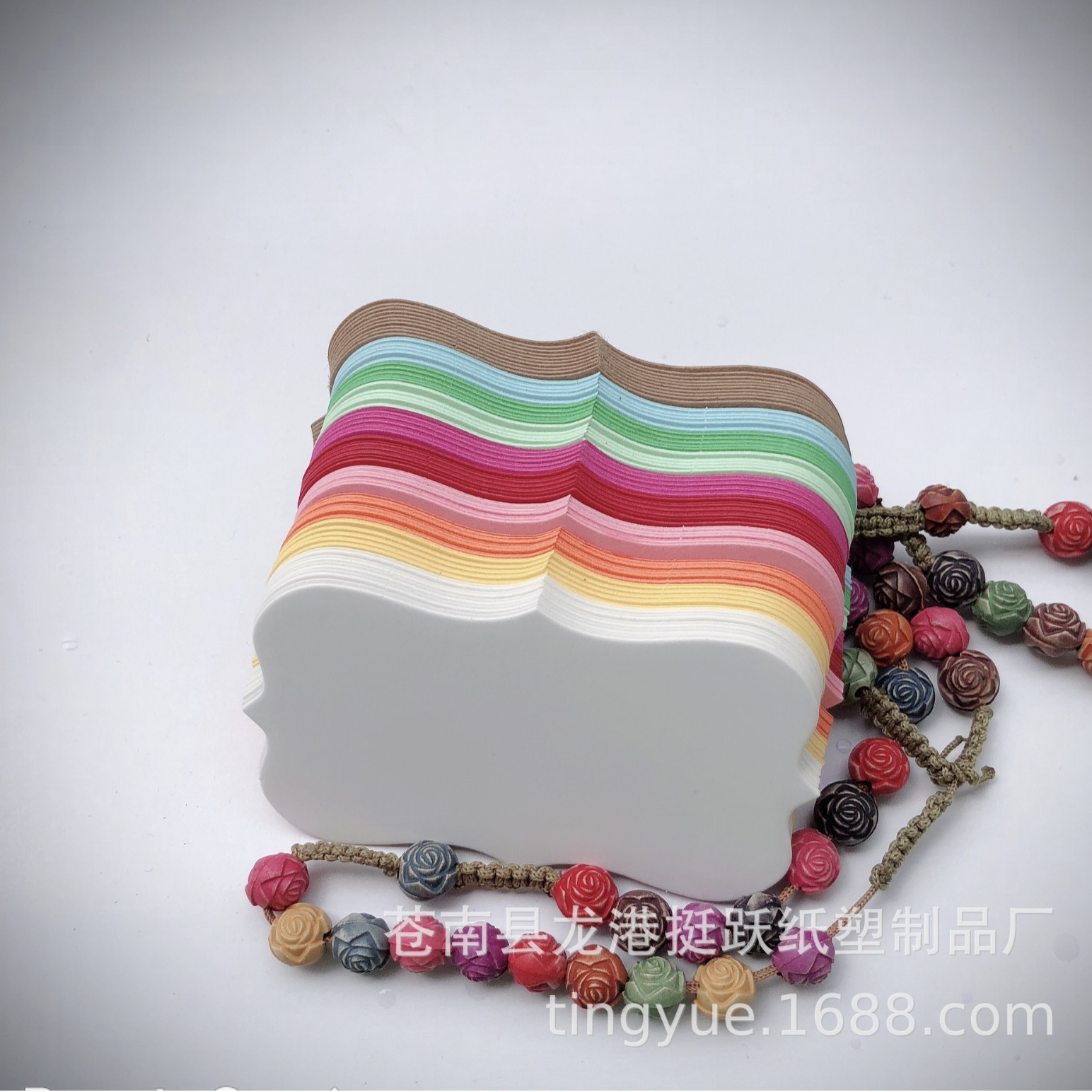 热销 空白10色 20色圆弧异形复古牛皮纸 记忆卡 留言卡书签卡 diy