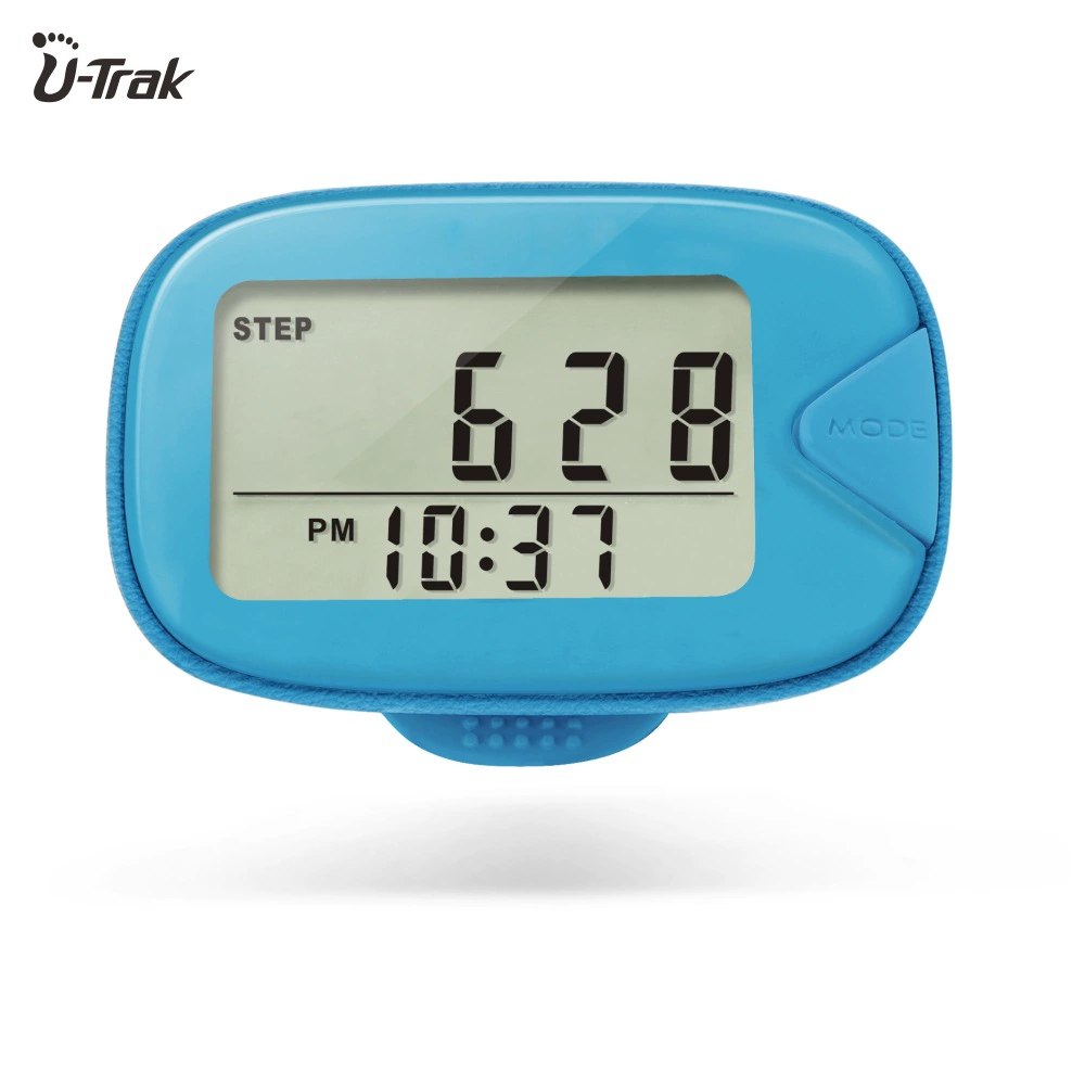 2D шагомер, мониторинг расстояния, калорий, целевой шаг, 7 дней памяти, встроенная кнопка, батарея, зажим для талии, шагомер