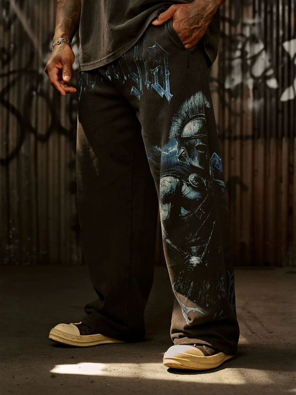 Youngla Collaboration with Axel Martinez Men's Sports Pants Jogging Fitness Cotton Straight-Leg Casual Trousers Youngla Collaboration with Axel Martinez Men's Sports Pants Jogging Fitness Cotton Straight-Leg Casual Trousers