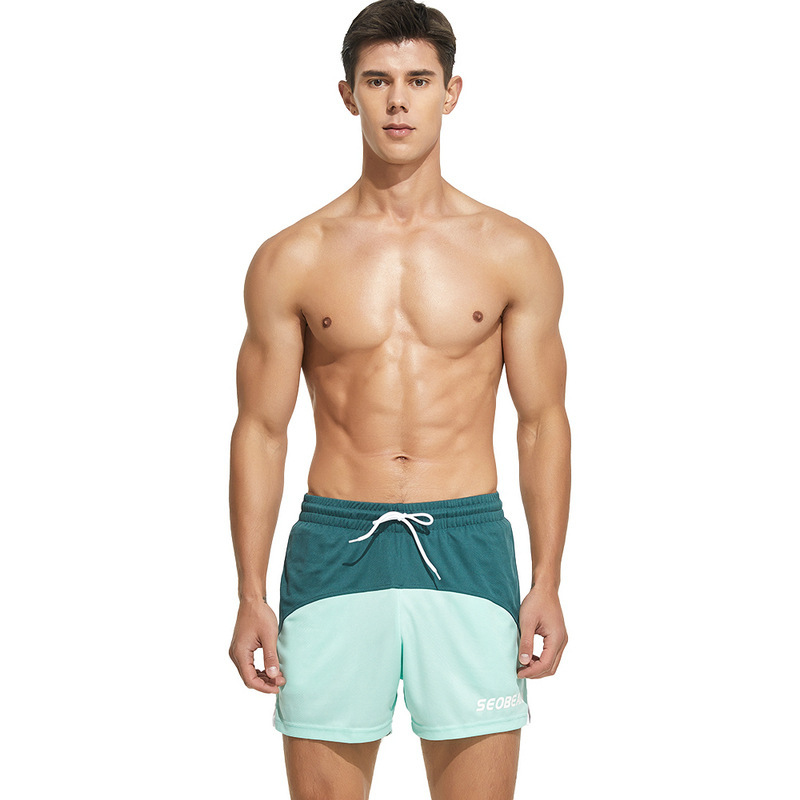 Wholesale Xibin fashion men's track pants solid color quick-drying men's sports shorts fashion dynamic fitness pants men