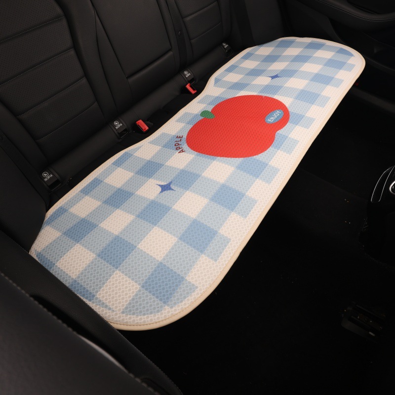 Car Seat Cushion Cartoon Design for Women, Half-Cover Seat Cover Suitable for All Seasons, Car Seat Cover, Summer Ice Silk