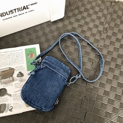 2025新型軽量シングル肩斜めショルダーバッグデニム携帯小掛けバッグファッション流行クロスボーダー携帯ショルダーバッグ