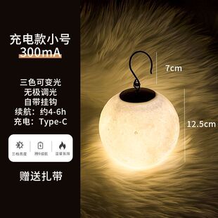 大容量床上灯悬挂式学生宿舍小夜灯卧室睡眠灯充电款带娃月球灯厂-阿里巴巴