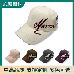 跨境字母刺绣棒球帽男女同款韩式潮牌鸭舌帽大头围加大加深显脸小