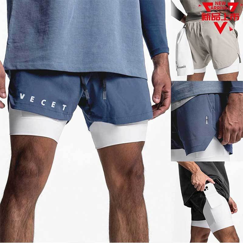 Fitness American Basketball Shorts Men's Sports Training Pants Running Quick-drying Tight Track and Field Three-point Pants Fake Two-piece Fitness American Basketball Shorts Men's Sports Training Pants Running Quick-drying Tight Track and Field Three-point Pants Fake Two-piece