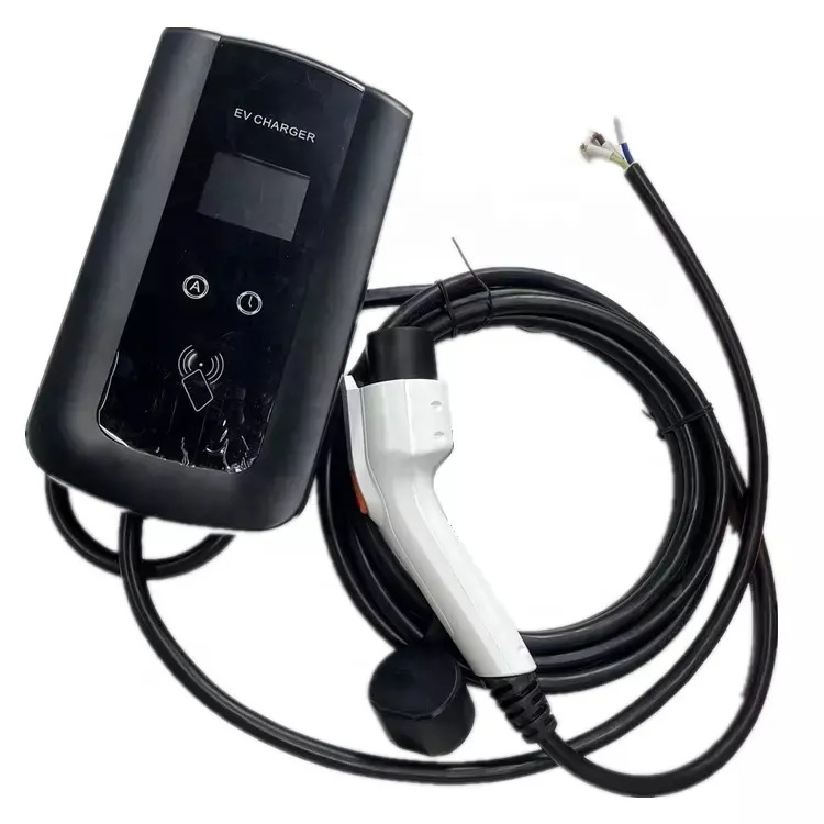 国标7KW22KW新能源充电器充电桩AC16A32A便携充电车户外防水