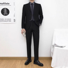 男士西服修身外套新郎婚礼服商务职业正装西装西裤休闲套装