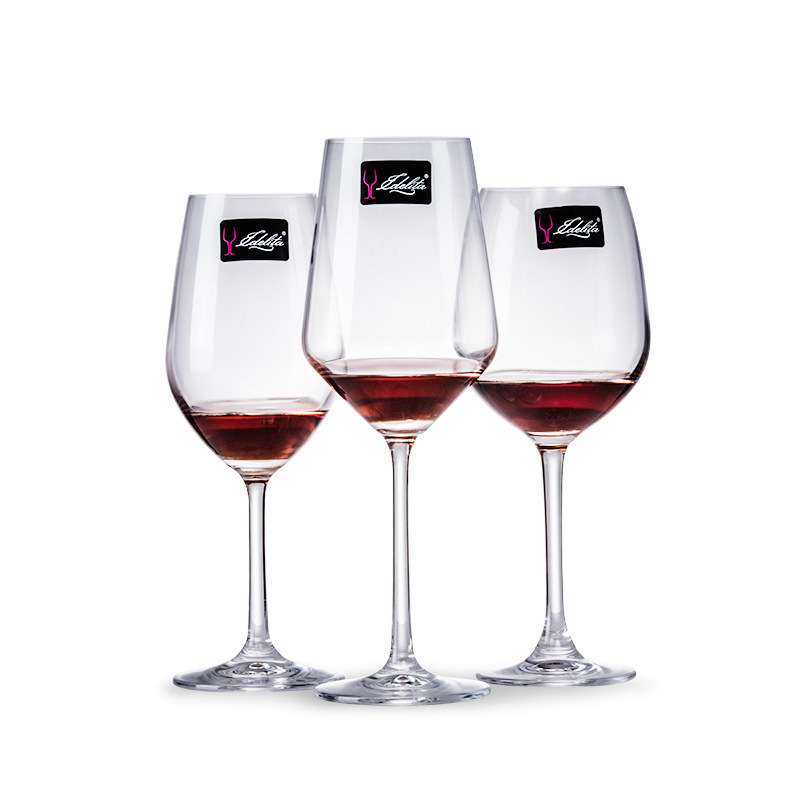 Tazas de cristal de alto pie, tazas de vino tinto, tazas de vino domésticas, tazas de brandy, tazas de champán