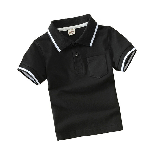 Bara Infant Pocket Short Sleeve Polo Shirt Summer Wear 100% Cotton Children's Clothing Children's Top Summer T-Shirt 0-6 Years 