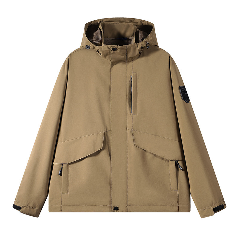 Chaqueta deportiva para hombres 2024 primavera nueva moda casual vestir impermeable chaqueta al aire libre ropa de hombre
