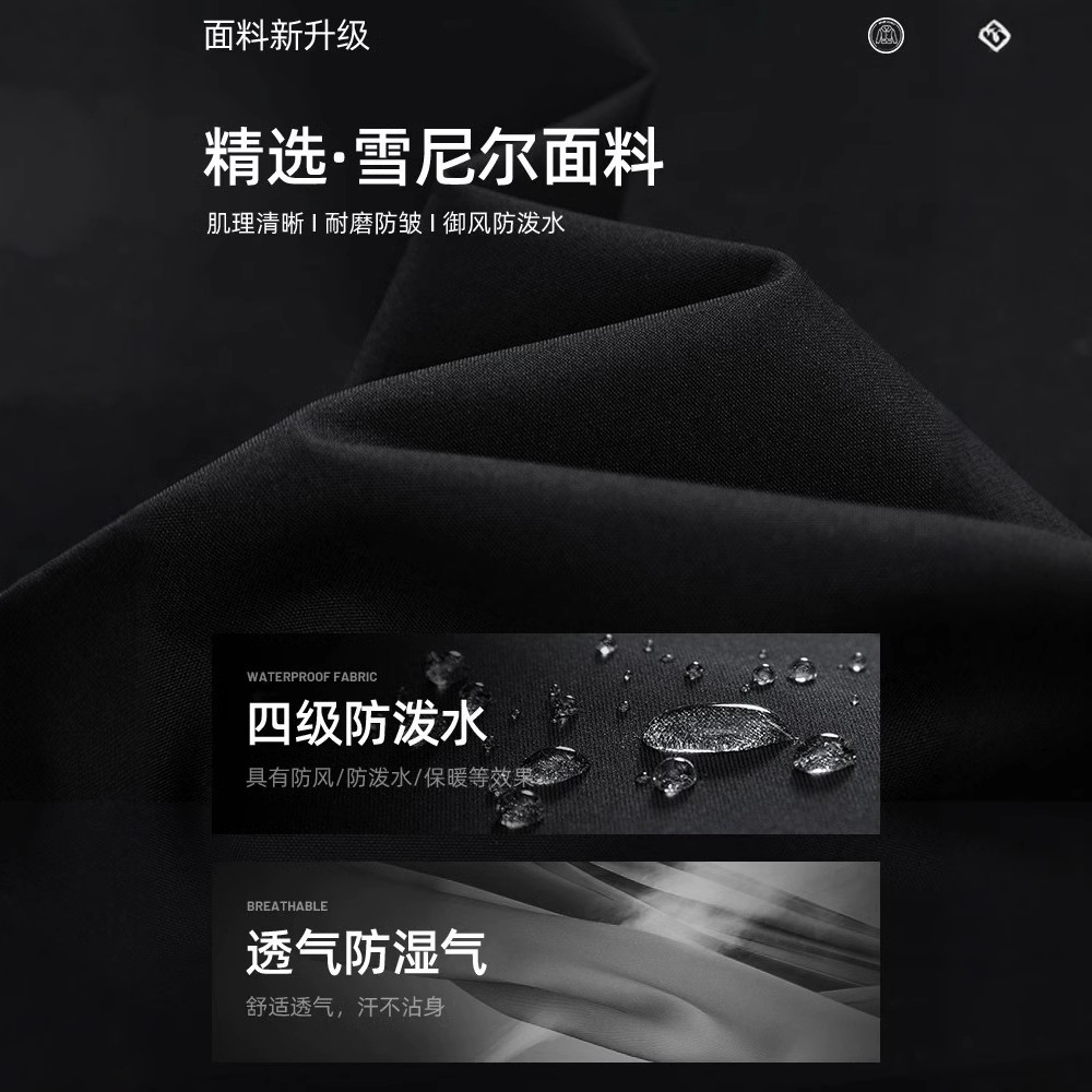 NASA 양면 커플 겨울 소년 캐주얼 양고기 울 오버 코트 방수 후드 기모 코튼 코트 트렌디 브랜드