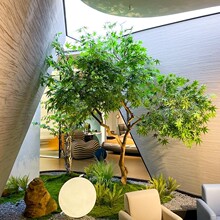 仿真青枫树枫叶树大型绿植室内设计装饰假树橱窗造景红枫树鸡爪槭